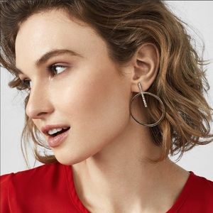 Baublebar hoop earrings with crystal detail